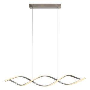 Suspension argentée design, Kuno, 45W, 3000K LED, gradable en 3 étapes