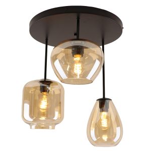 Plafonnier ambre moderne, Caia