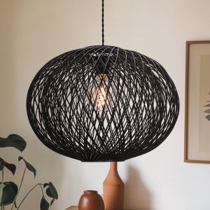 Suspension en bambou noire, Florine