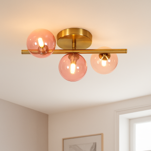 Plafonnier rose design, Remo