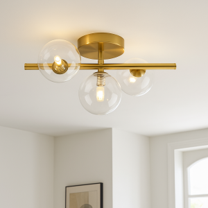 Plafonnier transparent design, Remo