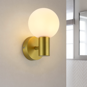 Applique salle de bain dorée moderne, Amer, IP44