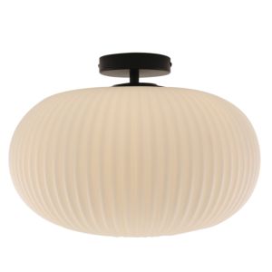 Plafonnier salle de bain blanc design, Elliot, IP44
