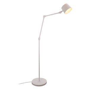 Lampadaire blanc moderne, Rinke, avec interrupteur