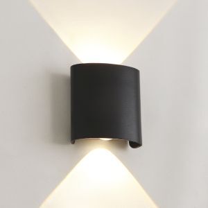 Luminaire extérieur noir en aluminium, Marcio, 2W, 3000K LED, IP54