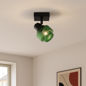 Spot plafond vert rétro, Paris
