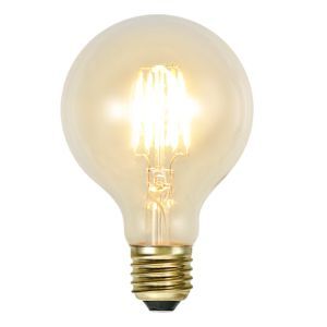 E27 Lampe à incandescence George à intensité réglable, 2w 2200K (Extra joli blanc) IP44