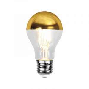 Ampoule calotte E27 gradable Malik, or, A60, 4,8W, 2700K, IP44