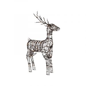 Renne de Noël avec 64 LED pour support extérieur