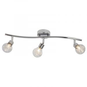 Spot plafond chromé en verre, Joleyn