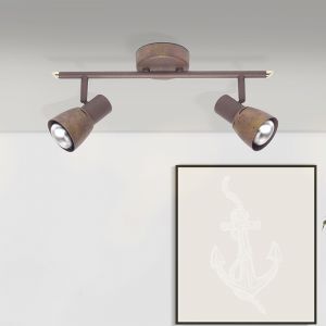 Spot plafond cuivre en métal, Rieko