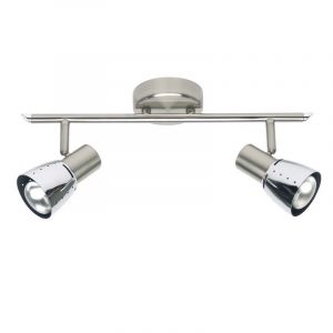 Spot plafond chromé en métal, Rieko