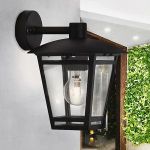 Luminaire extérieur noir moderne, Jedidjah, IP44