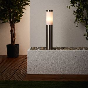 Luminaire extérieur chromé en plastique, Tom, IP44