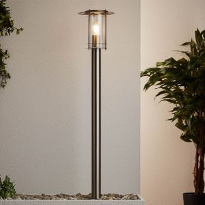 Luminaire extérieur chromé en métal, Shamayra, IP44
