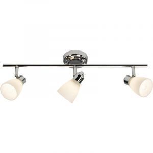 Spot plafond chromé en métal, Josefa, IP44