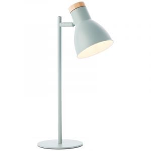 Lampe de table en bois verte, Malu