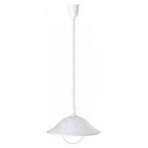 Suspension blanche en verre, Siba