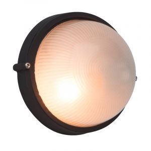 Luminaire extérieur noir en verre, Trishana, IP44