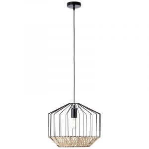 Suspension en bois noire, Luisa