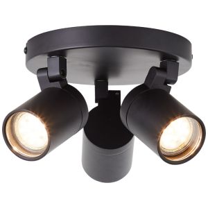 Spot plafond noir moderne, Myrle, IP44