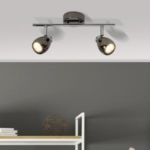 Plafonnier noir en métal, Khadra, 3W, 3000K LED