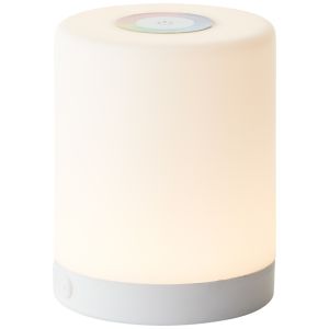 Lampe de table extérieur blanche moderne, Maezon, 1W, RGBW LED, IP44, avec variateur tactile