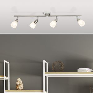 Spot plafond chromé en métal, Lats
