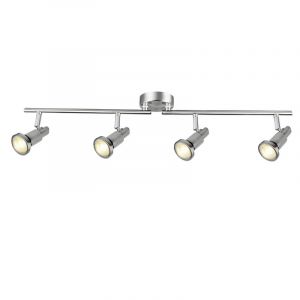 Spot plafond chromé en métal, Robel, 7W, 3000K LED