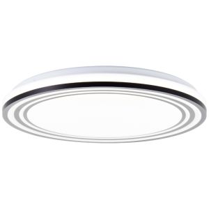 Plafonnier noir moderne, Merlijn, 36W, white switch LED, avec télécommande