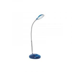 Lampe de bureau bleue en plastique, Marenthe, 2W, 6000K LED, avec interrupteur