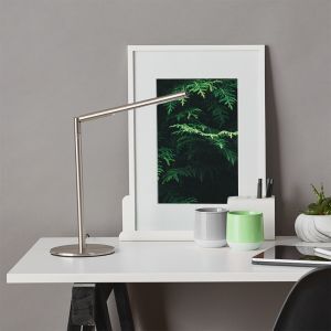 Lampe de bureau chromée design, Krisje, 6W, 6400K LED, avec interrupteur