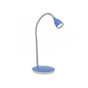 Lampe de bureau bleue en plastique, Kit, 3W, 3000K LED, avec interrupteur
