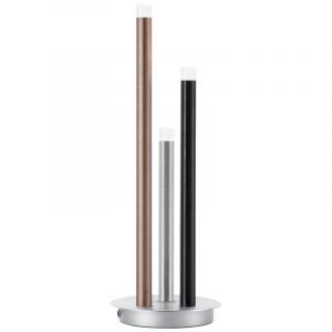 Lampe de table argentée moderne, Olivia, 3,5W, 3000K LED, avec interrupteur