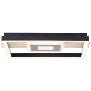 Plafonnier noir design, Zakiya, 24W, 3000K LED