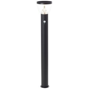 Lampadaire extérieur solaire noir moderne, Saar, 3W, 3000K LED, IP44