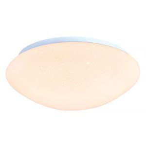 Lampe plafond blanche en plastique, Djalissa, 12W, 4000K LED