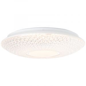Lampe plafond chromée design, Kaz, 24W, 3000K LED