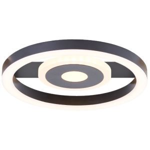 Lampe plafond noire design, Konrad, 9W, 3000K LED