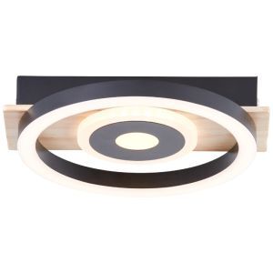Lampe plafond marronne design, Konrad, 9W, 3000K LED