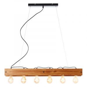 Suspension en bois marronne, Rasha