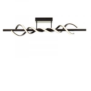 Plafonnier noir moderne, Quang, 20W, 3000K LED