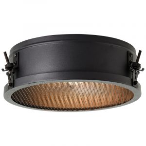 Lampe plafond noire industrielle, Gael