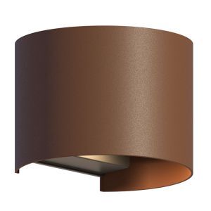 Applique up and down en aluminium couleur rouille, Dion, 7W, 3000K LED, IP54