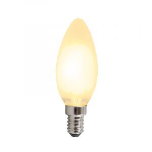 Dimmable E14 ampoule bougie LED, 3w, verre blanc, 2700k