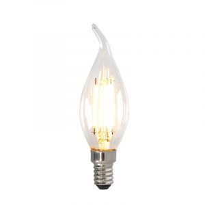 Dimmable E14 ampoule bougie LED, 3w, verre transparent, 2700k