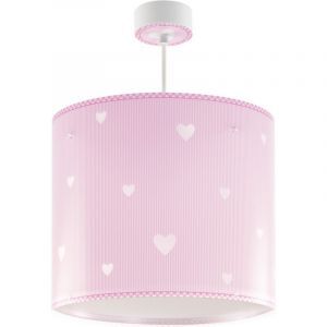 Suspension pour enfants en plastique rose, Hearts