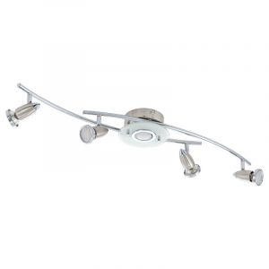Lampe plafond chromée en acier, Yorben