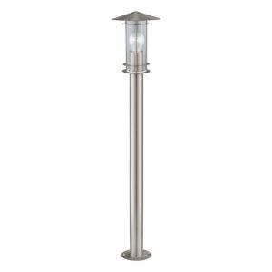 Luminaire extérieur argenté en acier inoxydable, Arabella, IP44