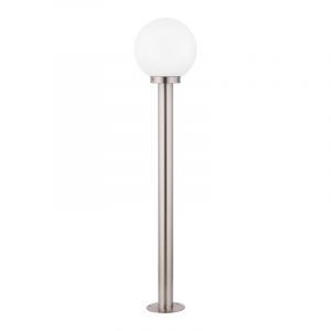 Luminaire extérieur argenté en acier inoxydable, Baukje, IP44